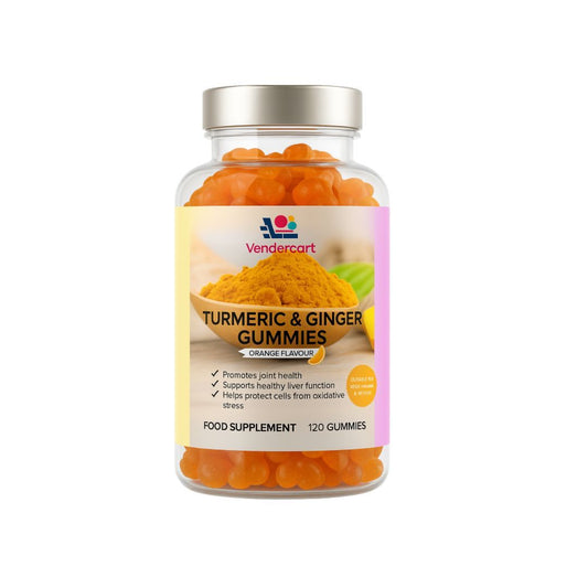 tumeric ginger gummies orange flavour